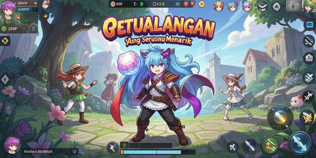 Menampilkan gameplay G9VIP dengan karakter Anime yang menakjubkan.