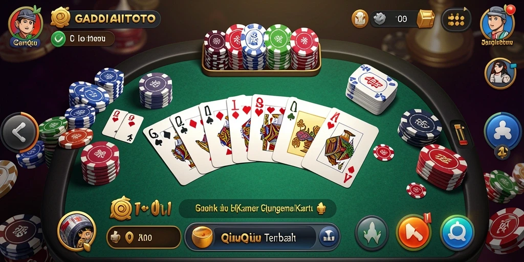 Tampilan gameplay QiuQiu yang mendebarkan di GADAITOTO.