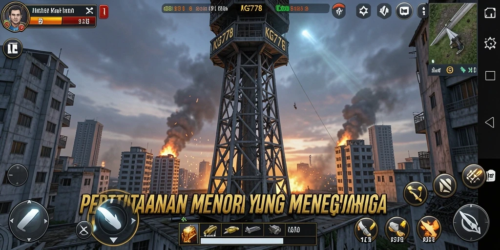 Tangkapan layar menampilkan aksi seru dalam gameplay Tower Defense KG778.