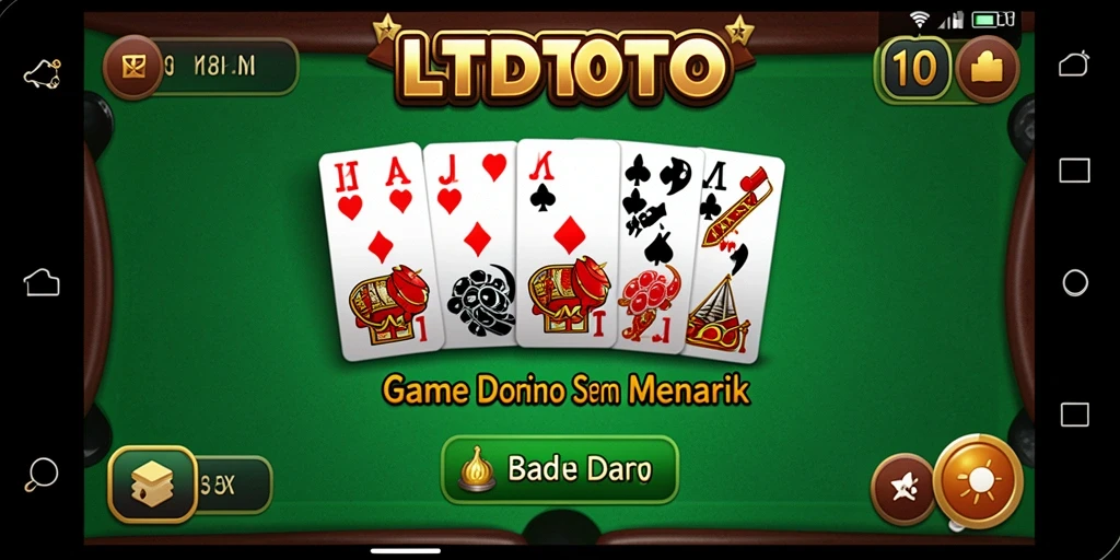 Screenshot gameplay LTDTOTO menampilkan keseruan bermain Domino.
