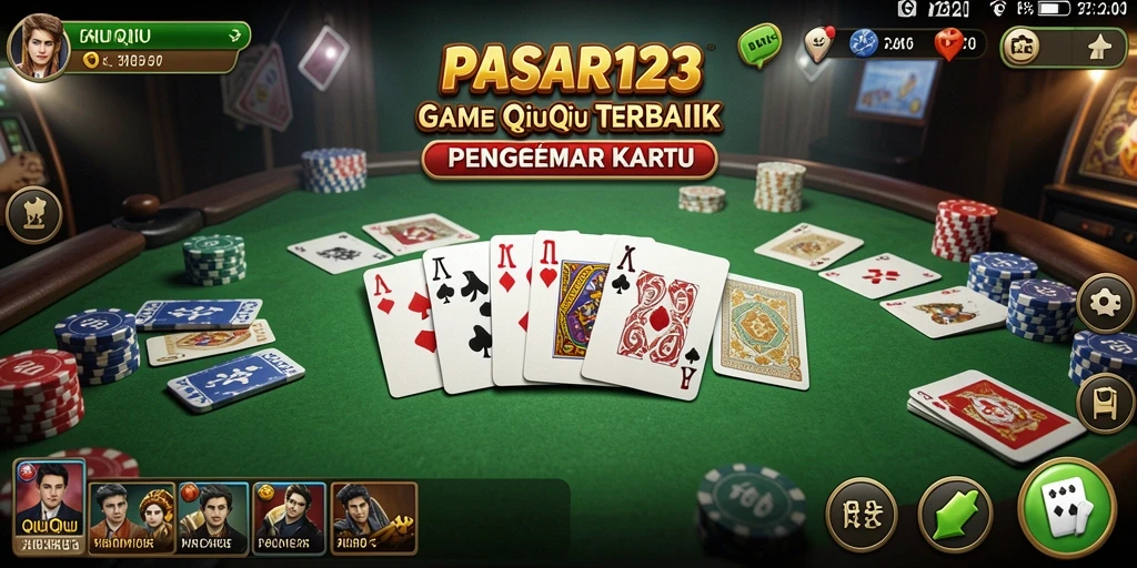 Tampilan menarik dari gameplay PASAR123 yang menampilkan pertempuran QiuQiu.