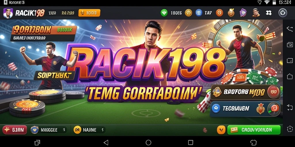 Screenshot gameplay Sportsbook RACIK198 dengan antarmuka menarik.