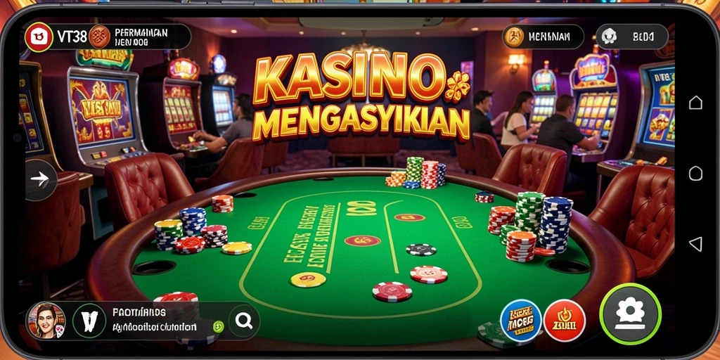 Tampilan gameplay VT38 dengan fitur menarik dalam permainan Kasino.