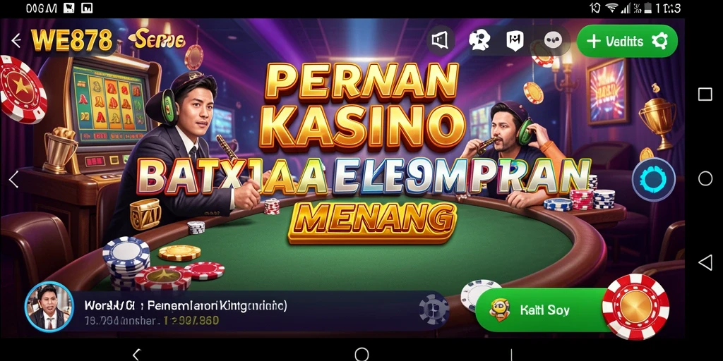 Screenshot gameplay WE878 dengan grafis yang mempesona.