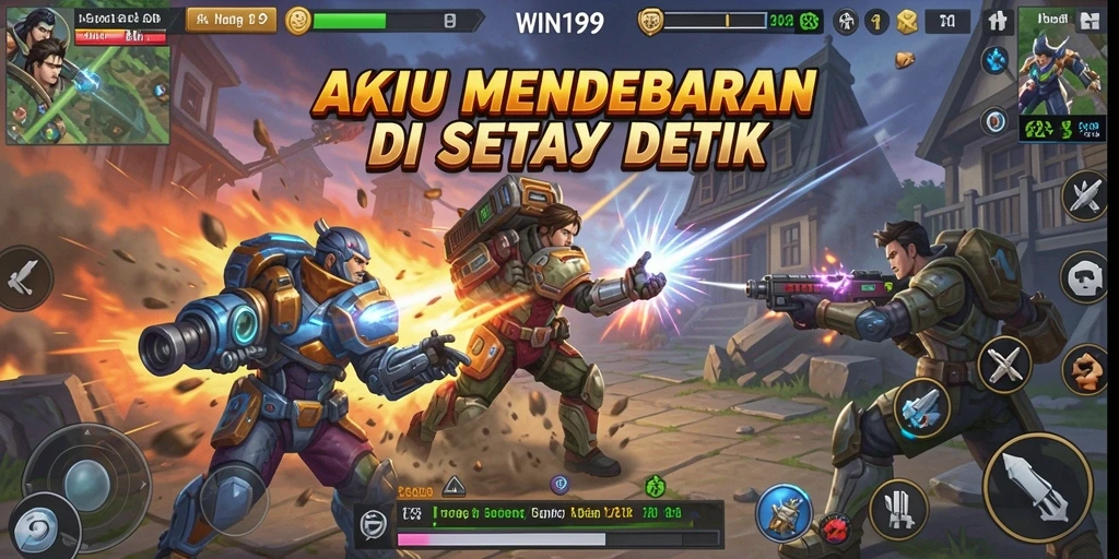 Tampilan epik dari gameplay aksi WIN199 yang memukau.