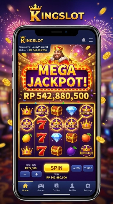 Pengguna menikmati fitur-fitur menarik aplikasi kingslot.